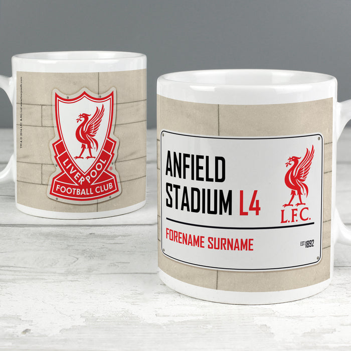 Liverpool FC Street Sign Mug - The Gift Cabin UK