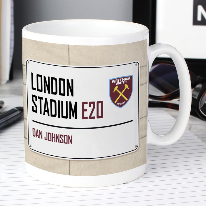 West Ham United FC Street Sign Mug - The Gift Cabin UK