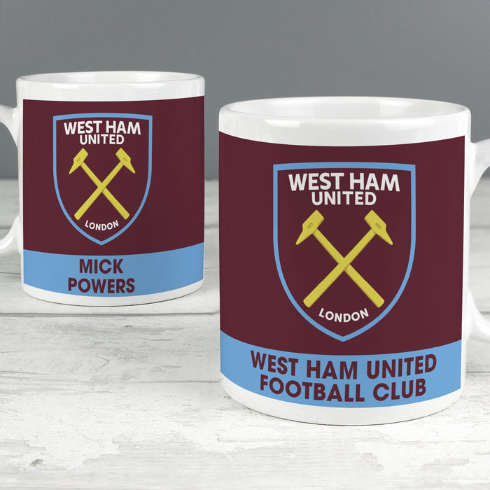 West Ham United FC Bold Crest Mug - The Gift Cabin UK