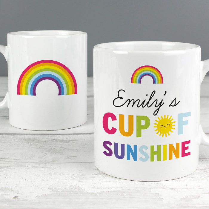 Personalised Rainbow Cup of Sunshine Mug - The Gift Cabin UK