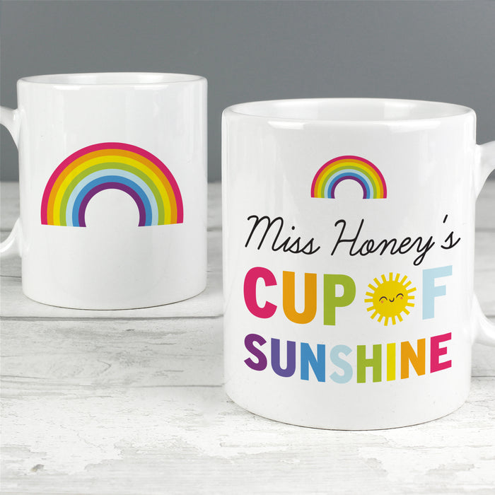 Personalised Rainbow Cup of Sunshine Mug - The Gift Cabin UK