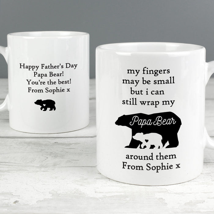 Personalised My Fingers May Be Small Bears Mug - The Gift Cabin UK