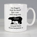 Personalised My Fingers May Be Small Bears Mug - The Gift Cabin UK