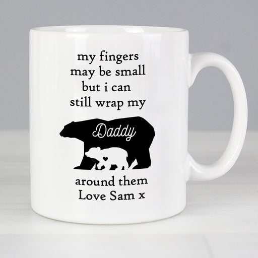 Personalised My Fingers May Be Small Bears Mug - The Gift Cabin UK