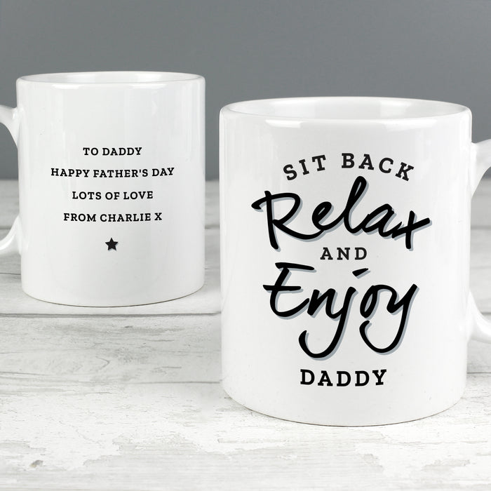 Personalised Sit Back & Relax Mug - The Gift Cabin UK