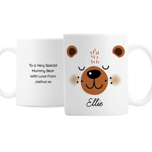 Personalised Cute Bear Face Mug - The Gift Cabin UK