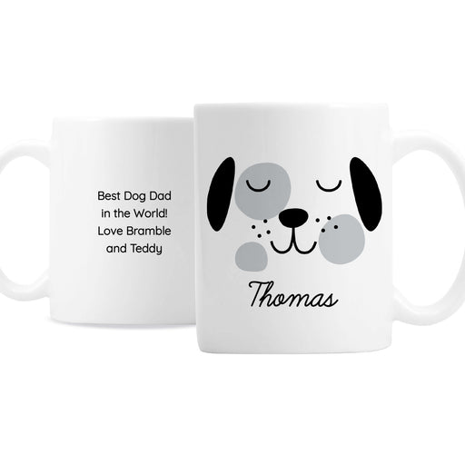 Personalised Cute Dog Face Mug - The Gift Cabin UK