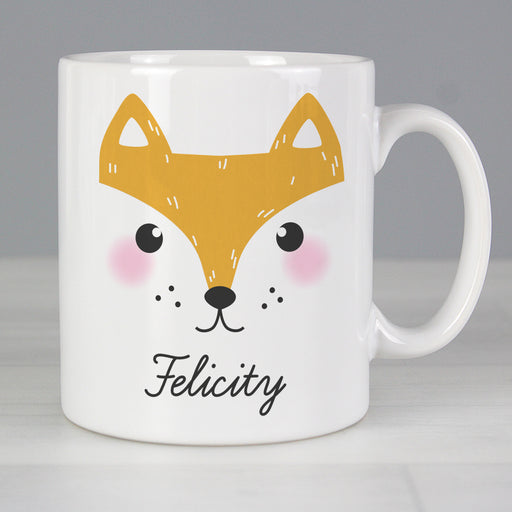 Personalised Cute Fox Face Mug - The Gift Cabin UK