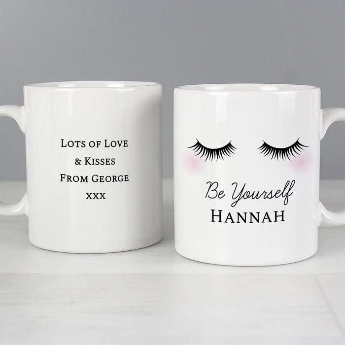 Personalised Eyelashes Mug - The Gift Cabin UK