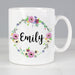 Personalised Floral Mug - The Gift Cabin UK