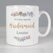 Personalised Floral Message Mug - The Gift Cabin UK