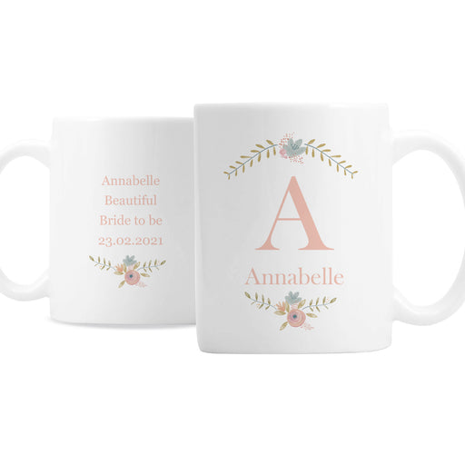 Personalised Floral Bouquet Mug - The Gift Cabin UK