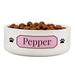 Personalised Pink Plaque 14cm Medium Pet Bowl - The Gift Cabin UK