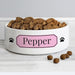 Personalised Pink Plaque 14cm Medium Pet Bowl - The Gift Cabin UK