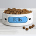 Personalised Blue Plaque 14cm Medium Pet Bowl - The Gift Cabin UK