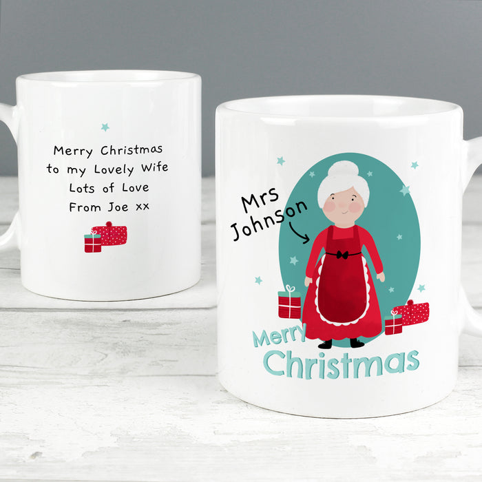 Personalised Mrs Claus Christmas Mug - The Gift Cabin UK