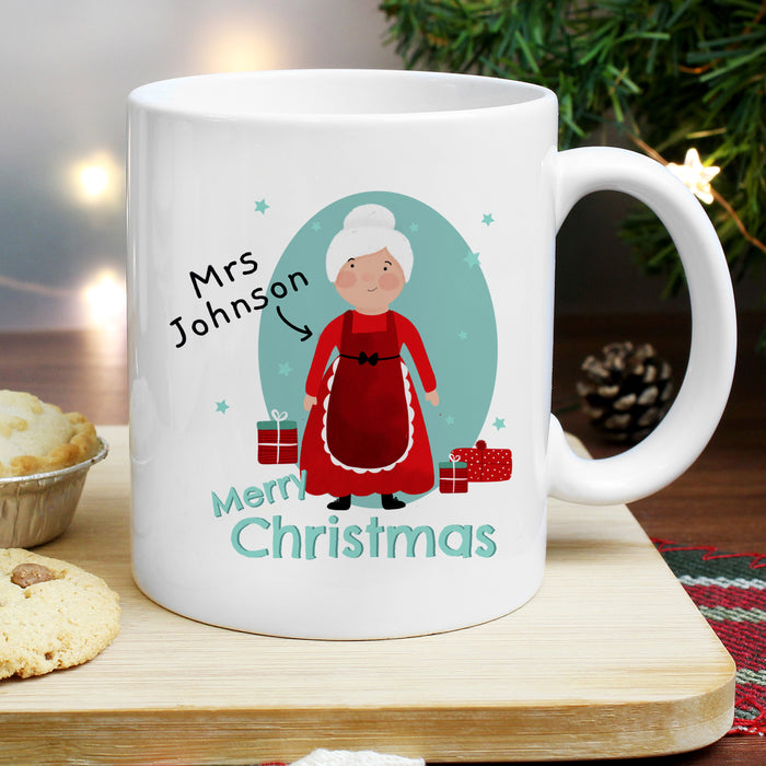 Personalised Mrs Claus Christmas Mug - The Gift Cabin UK