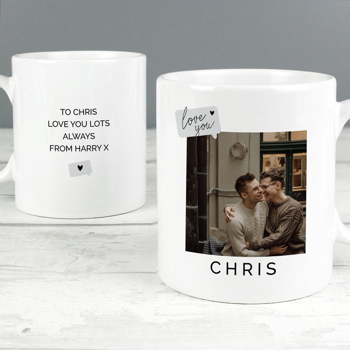 Personalised Love You Snapshot Photo Upload Mug - The Gift Cabin UK