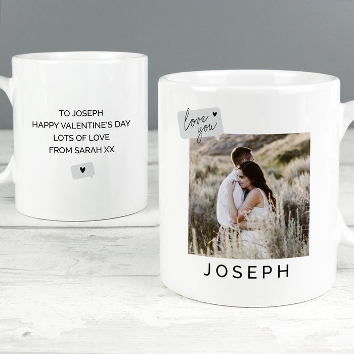 Personalised Love You Snapshot Photo Upload Mug - The Gift Cabin UK