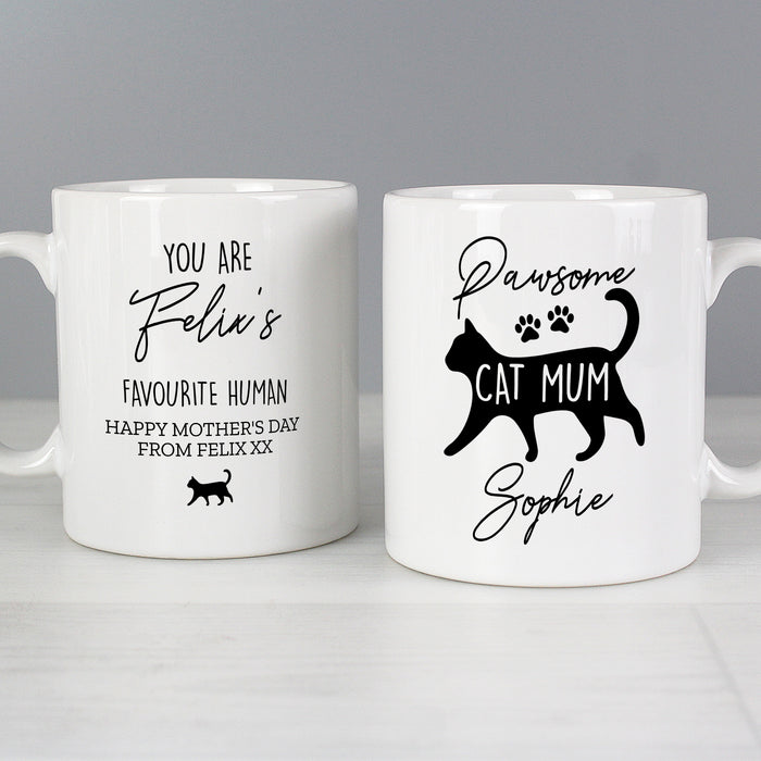 Personalised Pawsome Cat Mum Mug - The Gift Cabin UK