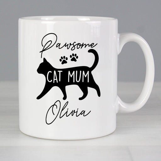 Personalised Pawsome Cat Mum Mug - The Gift Cabin UK