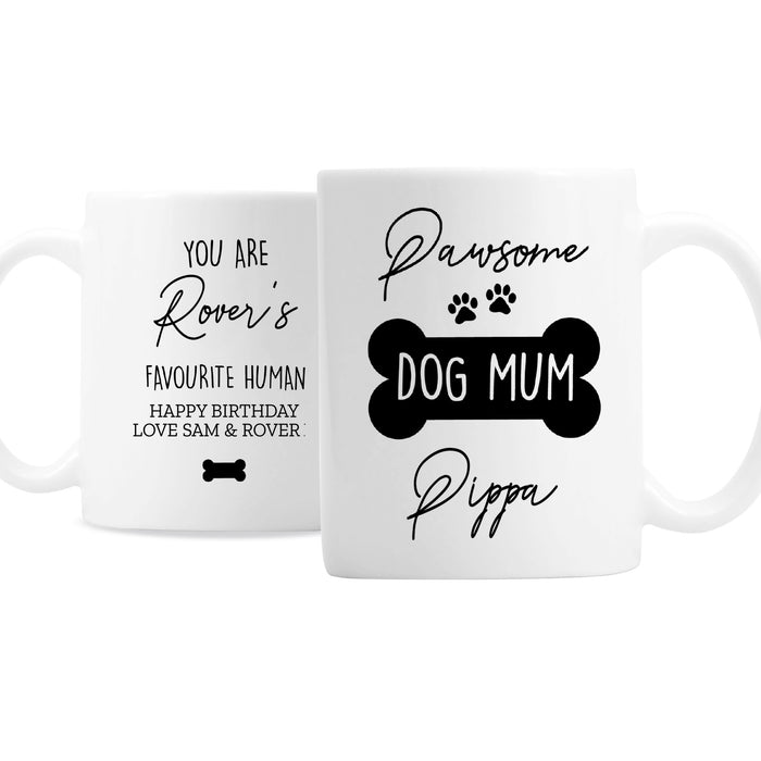 Personalised Pawsome Dog Mum Mug - The Gift Cabin UK