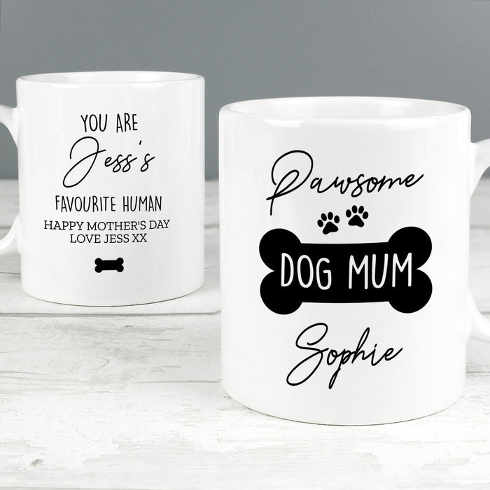 Personalised Pawsome Dog Mum Mug - The Gift Cabin UK