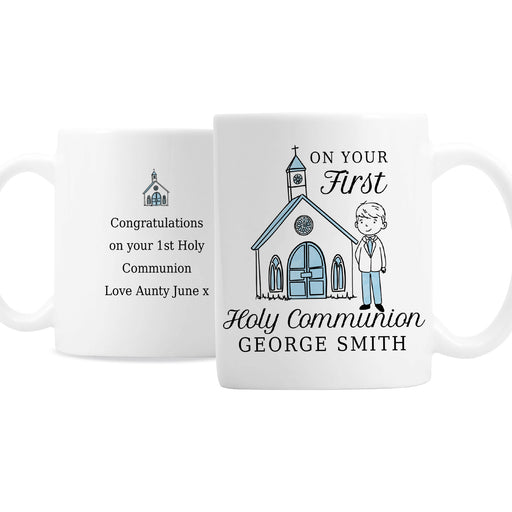 Personalised Boys First Holy Communion Mug - The Gift Cabin UK