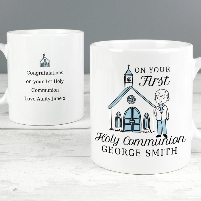 Personalised Boys First Holy Communion Mug - The Gift Cabin UK