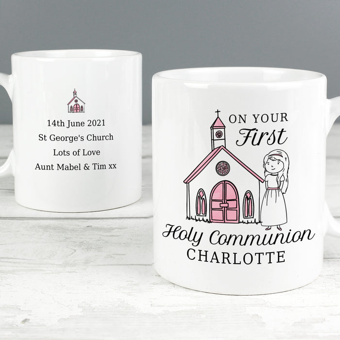 Personalised Girls First Holy Communion Mug - The Gift Cabin UK