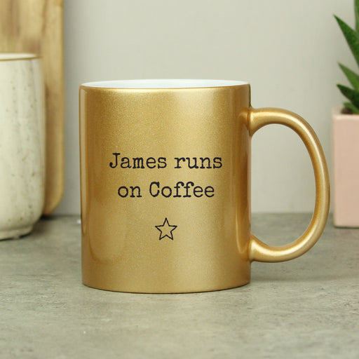 Personalised Free Text Gold Mug - The Gift Cabin UK