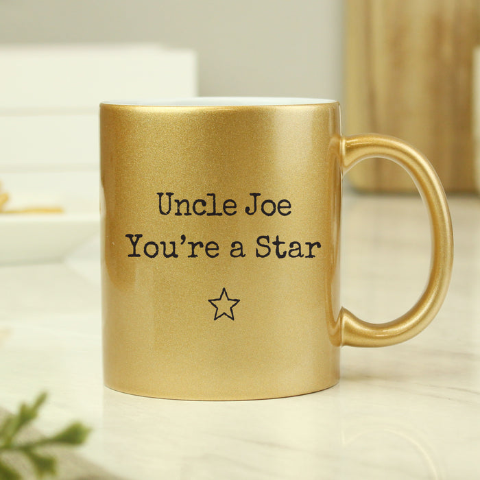 Personalised Free Text Gold Mug - The Gift Cabin UK