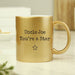 Personalised Free Text Gold Mug - The Gift Cabin UK