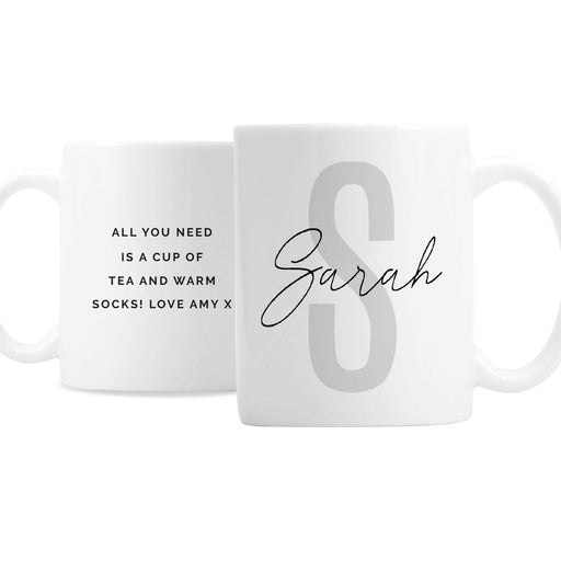 Personalised Name & Initial Mug - The Gift Cabin UK