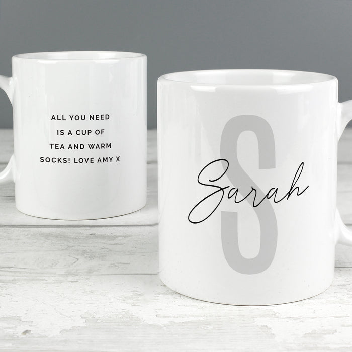 Personalised Name & Initial Mug - The Gift Cabin UK