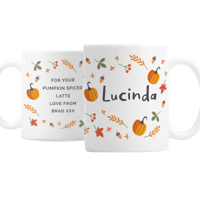 Personalised Pumpkin Mug - The Gift Cabin UK