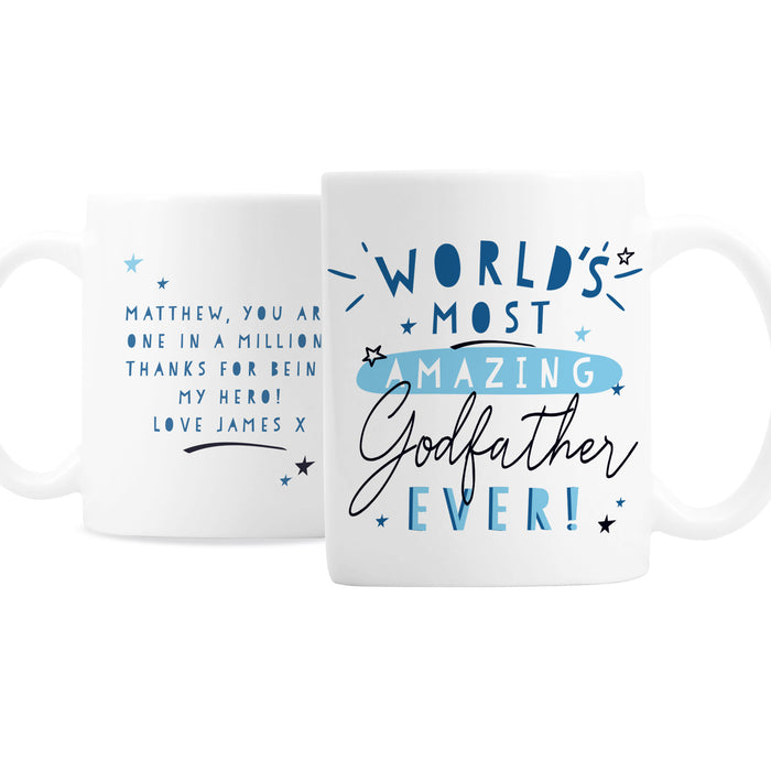 Personalised World's Most Amazing Godfather Mug - The Gift Cabin UK