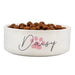 Personalised Pink Paw Print Name 14cm Medium Pet Bowl - The Gift Cabin UK