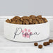 Personalised Pink Paw Print Name 14cm Medium Pet Bowl - The Gift Cabin UK