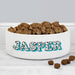 Personalised Blue Spots Name 14cm Medium Pet Bowl - The Gift Cabin UK