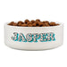 Personalised Blue Spots Name 14cm Medium Pet Bowl - The Gift Cabin UK