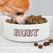 Personalised Pink Spots Name 14cm Medium Pet Bowl - The Gift Cabin UK