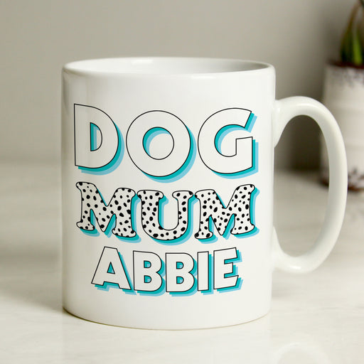 Personalised Dog Mum Blue Spots Mug - The Gift Cabin UK