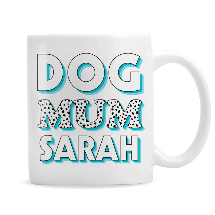 Personalised Dog Mum Blue Spots Mug - The Gift Cabin UK