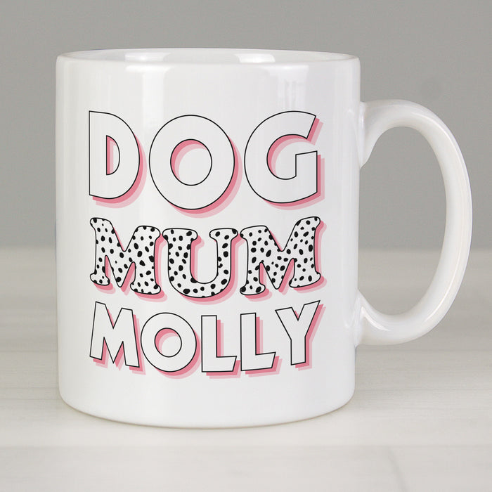 Personalised Dog Mum Pink Spots Mug - The Gift Cabin UK