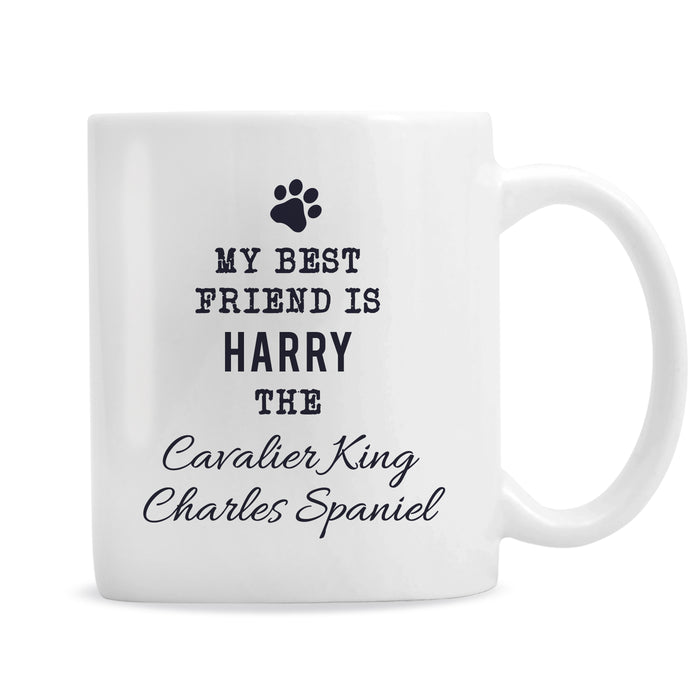 Personalised Paw Print Dog Breed Mug - The Gift Cabin UK