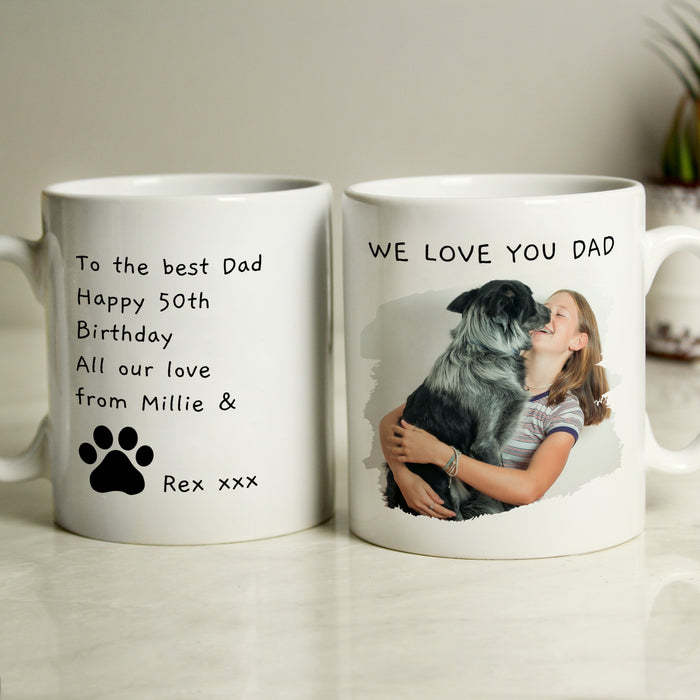 Personalised Free Text Pet Photo Upload Mug - The Gift Cabin UK