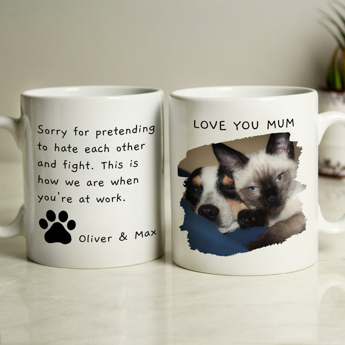 Personalised Free Text Pet Photo Upload Mug - The Gift Cabin UK