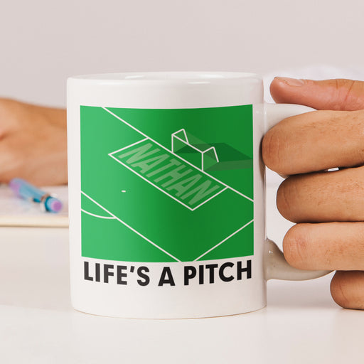 Personalised Life's A Pitch Mug - The Gift Cabin UK