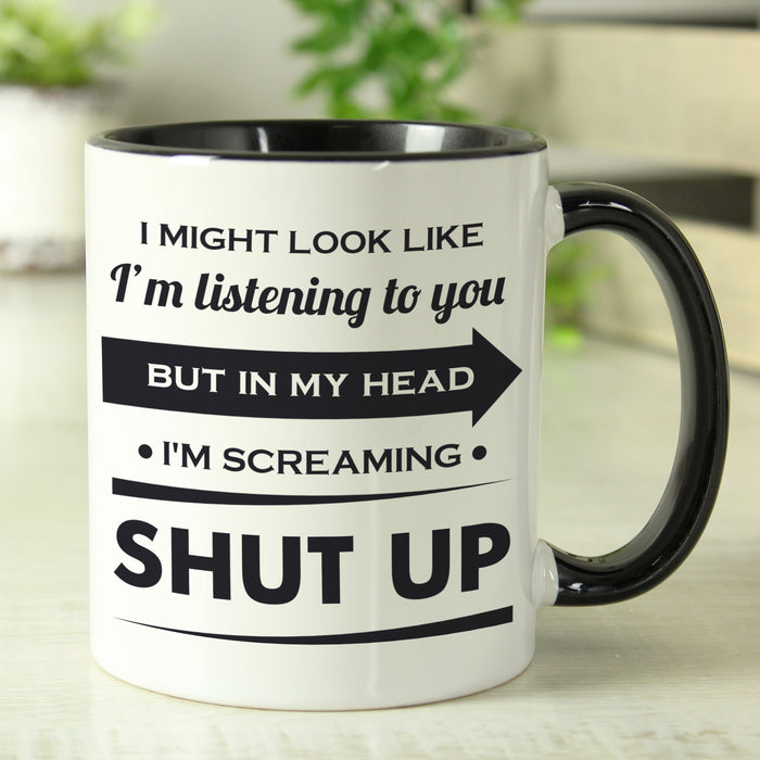 Personalised Look Like I'm Listening Mug - The Gift Cabin UK